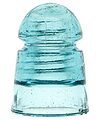 CD 104 NATIONAL INSULATOR CO., Bright Blue; Base-embossed!