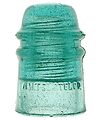 CD 121 AM.TEL.& TEL.CO., Fizzy Aqua; "Prism" embossing most likely by Hemingray!
