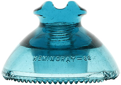 CD 243 HEMINGRAY, Hemingray Blue; The largest of the trio and you don't see these often!
