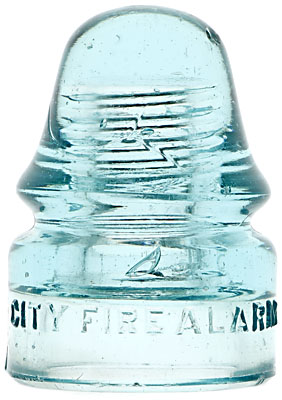 CD 133 CITY FIRE ALARM, Light Aqua; A Fall River special!