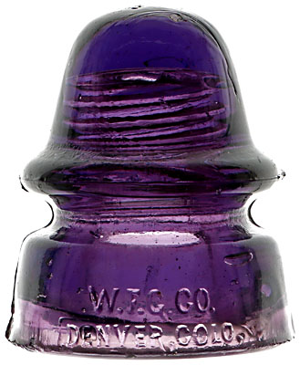 CD 162 W.F.G.CO., Dark Purple; Rich color in the pinhole!
