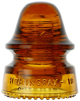 CD 162 HEMINGRAY, Orange Amber; Excellent color, outstanding condition!