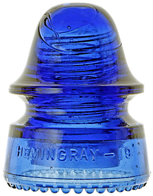CD 162 HEMINGRAY, Rich Cobalt Blue; Stunning and well-saturated color in outstanding condition!