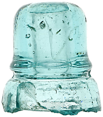 CD 742 {Unembossed} {Canada}, Light Aqua; Classic Canadian style with "Grooved base!"