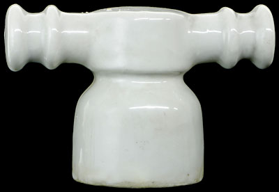 U-2090C {Unmarked} {France}, White; Cute little T-bar!