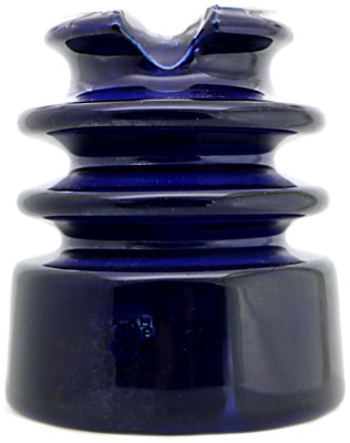 U-802 LOCKE, Dark Cobalt Blue; Large porcelain from Wisconsin!