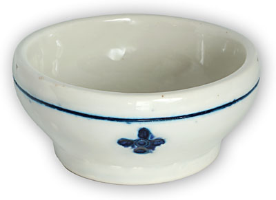 "Victor" After Hours Bowl, White w/ Flowers; Maybe an after-hours project?
