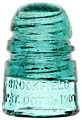 CD 110 BROOKFIELD, Aqua; A great example of the uncommon "Baby Spiral Groove!"