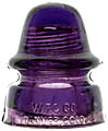 CD 162 W.F.G.CO., Dark Purple; Rich color in the pinhole!