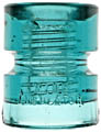 CD 185 MINE INSULATOR, Aqua; Nice color density and condition for this Hemingray product!