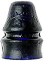 CD 731 TILLOTSON & CO., Cobalt Blue Blackglass; Rich blue color in an embossed threadless insulator!