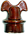 U-395 {Unmarked}, Reddish Brown; Classic porcelain "Mickey"!