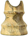 San Francisco Wooden Trolley Insulator, Blond/Brown Two Tone; Unusual addition to your collection!