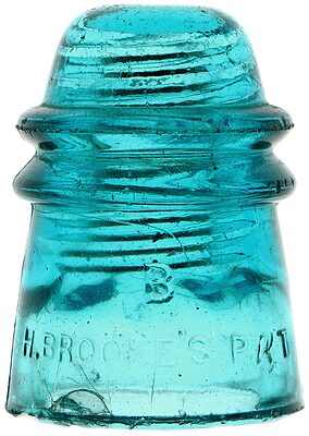 CD 120 BROOKE'S, "Brooke's Blue"; Colorful "pony" insulator!