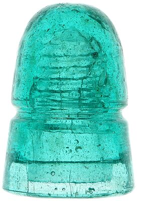CD 145 {Unembossed} {Pennycuick style}, Fizzy Blue Aqua; Translucent appearance!