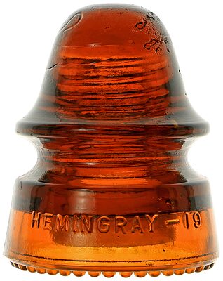 CD 162 HEMINGRAY, Orange Amber; Classic Hemingray color!