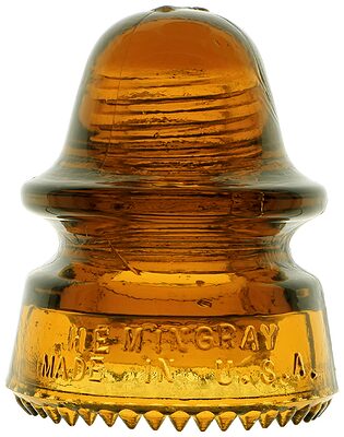 CD 162 HEMINGRAY, Whiskey Amber; A nice example of this color!