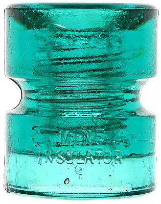 CD 185 MINE INSULATOR, Aqua; Made by Hemingray!