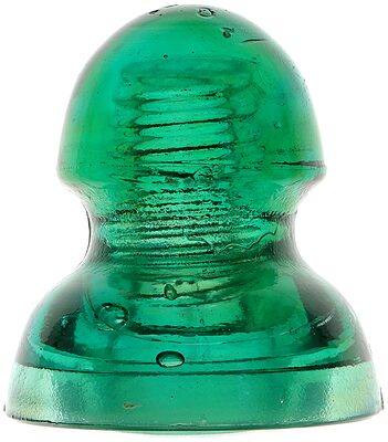 CD 285 {Unembossed}, Green Aqua w/ Amber Blending; Pleasing "bulb" shape!