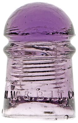 CD 102 N.W.& B.I.T.CO., Purple; Dome glass!