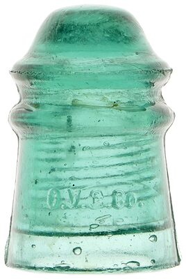 CD 106 O.V.G.CO., Translucent Aqua; Filled with impurities!