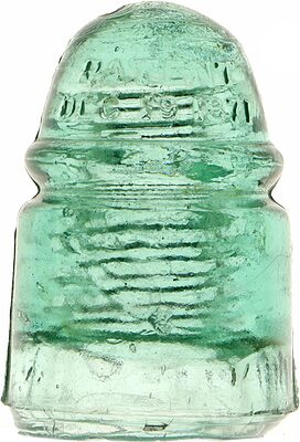 CD 124.3 DEC. 19, 1871, Light Green Aqua; Point 3 with 1 wire ridge!