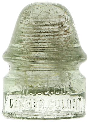 CD 134 W.F.G.CO., Ice Green w/ Milky Swirls; Neat Denver!