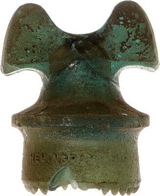 CD 257 HEMINGRAY, Sand Blasted Aqua; Ultimate patina!