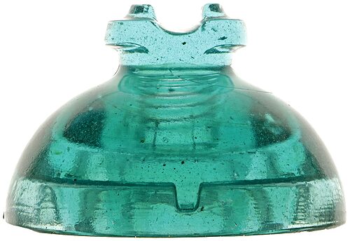 CD 301 {Unembossed}, Aqua; Huge hunk of glass!