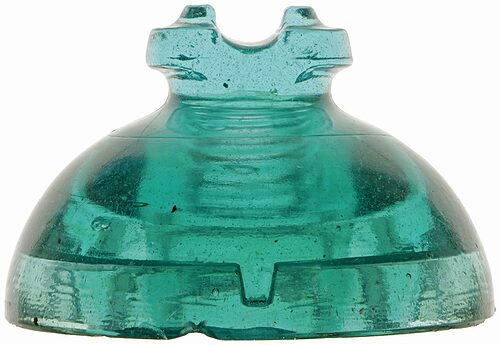 CD 301 {Unembossed}, Aqua; Huge hunk of glass!