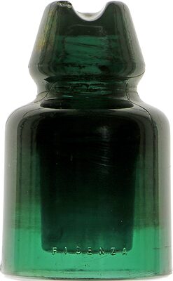 CD 539 FIDENZA {Italy}, Dark Teal Green; Large piece of glass!