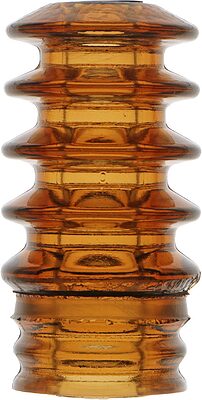 Capacitor Bushing, Light Coppery Amber; Lots of color variations!