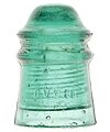View lot 13 CD 106 O.V.G.CO., Translucent Aqua; Filled with impurities!