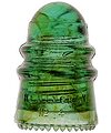 View lot 34 CD 124 HEMINGRAY, Aqua w/ Amber Swirls; Nice swirls!