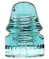 View lot 50 CD 133 CITY FIRE ALARM, Light Aqua; Made for Fall River!