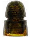 View lot 70 CD 145 B, Dark Olive Green w/ Heavy Amber Swirls; Ambered up!