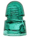 View lot 72 CD 145 B, Rich Blue Aqua w/ 7" Bubble; What a character!