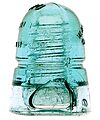 View lot 75 CD 145 BROOKFIELD, Light Aqua w/ 2" Bubble; Large bubble!