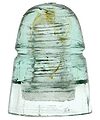 View lot 80 CD 145 H.G.CO., Ice Aqua w/ Amber Swirls; Great color combo!