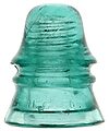 View lot 85 CD 151 H.G.CO., Translucent Aqua w/ Milk Swirls; Nice swirls!