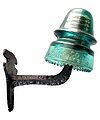 View lot 97 CD 162 H.G.CO., Aqua w/ Metal Bracket; Special insulator, special bracket!
