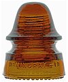 View lot 109 CD 162 HEMINGRAY, Orange Amber; Classic Hemi color!