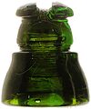 View lot 124 CD 210 POSTAL, "Green" w/ Heavy Amber Blending; Ambered up!