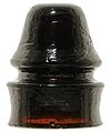 View lot 145 CD 731 {Unembossed}, Red Amber Blackglass; Classic Compromise!