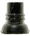 View lot 150 CD 737 {Unembossed}, Green Blackglass; Early threadless!