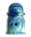 View lot 161 Car Ashtray, Blue w/ Cream Yellow Swirls; Well, it kind of looks like an insulator!