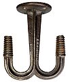 View lot 165 Metal Double J Bracket, Cast Iron; For the bracket specialist!