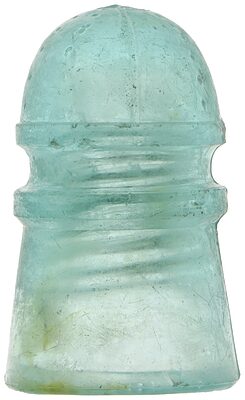 CD 105 AM.INSULATOR CO., Light Aqua; Dots and lines variant