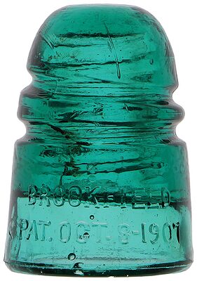 CD 110 BROOKFIELD, Green Aqua; Baby Spiral Groove