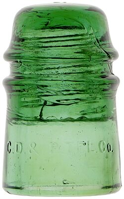 CD 121 C.D.& P.TEL.CO., Bright Green; Beautiful toll